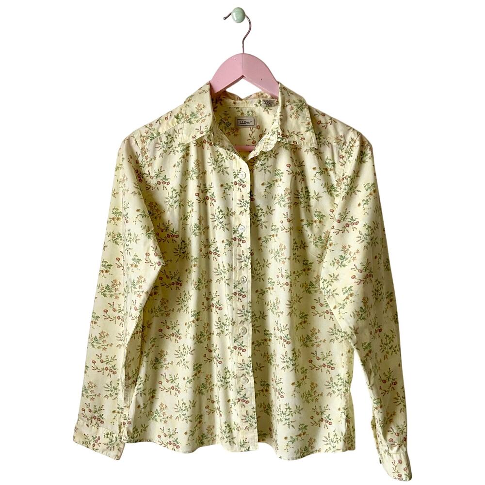 L. L. Bean Floral Button Down